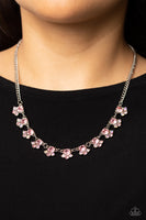 Paparazzi Tabloid Treasure - Pink Light Rose Gems Necklace