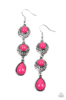 Paparazzi Tahoe Trailblazer - Pink Earrings