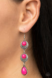 Paparazzi Tahoe Trailblazer - Pink Earrings