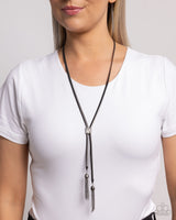 Paparazzi Tassel Thrill - Black Necklace