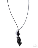 Paparazzi Tassel Transformation- Black Necklace