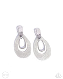Paparazzi Tattered Teardrop - Silver