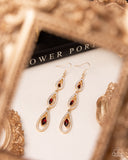 Paparazzi Teardrop Tenure- Brown Earrings