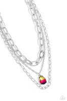 Paparazzi Teardrop Tiers - Multi Chain Necklace