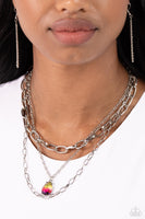 Paparazzi Teardrop Tiers - Multi Chain Necklace