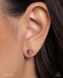 Paparazzi Teardrop Transit- Pink Earrings