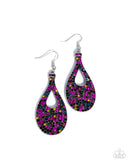 Paparazzi Teardrop Tremolo- Multi Earrings
