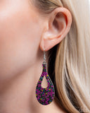 Paparazzi Teardrop Tremolo- Multi Earrings