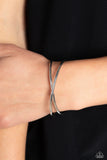 Paparazzi Teasing Twist - Silver Bracelet