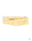 Paparazzi Textured Tutor- Yellow Hairband