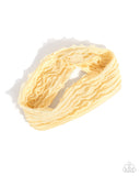 Paparazzi Textured Tutor- Yellow Hairband