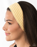 Paparazzi Textured Tutor- Yellow Hairband