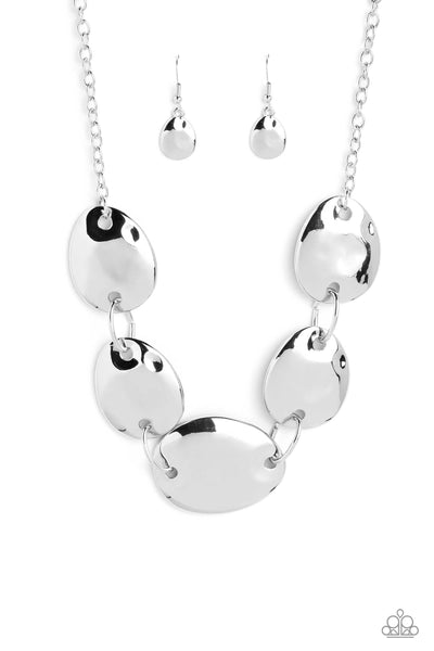 Paparazzi That RING You Do - Silver Necklace