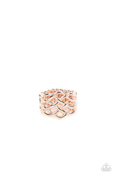 Paparazzi The One That KNOT Away - Rose Gold Ring