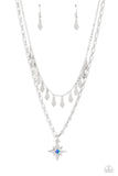 Paparazzi The Second Star To The LIGHT - Blue Iridescent Necklace
