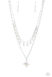 Paparazzi The Second Star To The LIGHT - Orange Iridescent Necklace