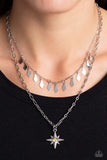 Paparazzi The Second Star To The LIGHT - Orange Iridescent Necklace