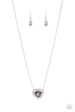Paparazzi The Whole Package - Silver Triagular Cut Necklace