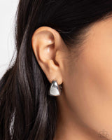 Paparazzi Thick as Thieves - Silver Earrings Hoops