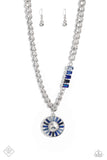 Paparazzi JUL FF Tiered Talent - Blue Necklace