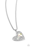 Paparazzi Tilted Trailblazer - Green Heart Necklace