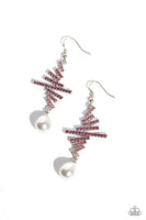 Paparazzi Timeless Tapestry - Pink Earrings