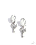 Paparazzi Timeless Tulip- White Earrings