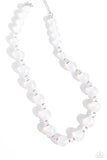 Paparazzi Timelessly Tantalizing - White Opalescent Necklace