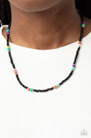 Paparazzi Tis the SEA-SUN - Black Beads Necklace