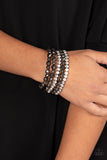 Paparazzi Top Notch Twinkle - Black Gunmetal Beads Bracelet