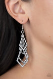 Paparazzi Totally TERRA-ific - Silver Earrings