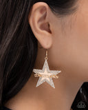 Paparazzi Touchdown Tribute- Gold Earrings