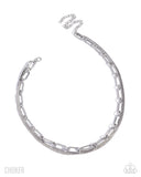 PaparazziTraditional Test- Silver Necklace