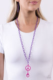 Paparazzi Tranquil Unity - Purple Lanyard Necklace