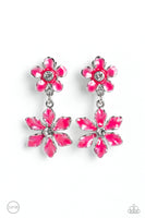 Paparazzi CLIP-ONS Transparent Talent - Pink Earrings