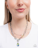 Paparazzi Transparent Tapestry- Green Necklace