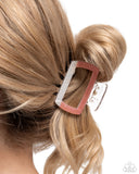 Paparazzi Transparent Texture- Orange Hair Accessory