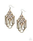 Paparazzi Trenchant Transformation - Brass Earrings