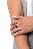Paparazzi Triangle Tyrant - Purple Ring