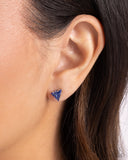 Paparazzi Triangular Twinkle- Blue Earrings