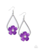 Paparazzi Tropical Teardrop- Purple Earrings