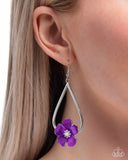 Paparazzi Tropical Teardrop- Purple Earrings