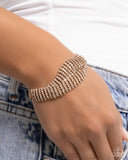 Paparazzi Trustworthy Twist- Gold Bracelet