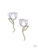 Paparazzi Tulip Transcendence- Purple Earrings