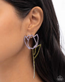Paparazzi Tulip Transcendence- Purple Earrings
