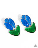 Paparazzi Tulip Triumph- Blue Earrings