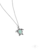 Paparazzi Turtle Tourist- Green Necklace