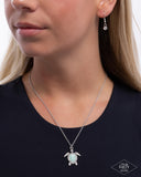 Paparazzi Turtle Tourist- Green Necklace