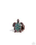 Paparazzi Turtle Triumph- Copper Ring