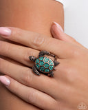 Paparazzi Turtle Triumph- Copper Ring